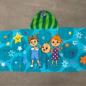 Colorful Kids Hooded Towel with Cartoon Characters